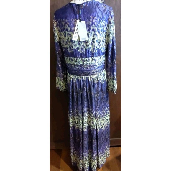 NWT Differentes Purple Flounce Mother bride groom sequin Maxi Dress Sz 12 Large - Picture 6 of 10